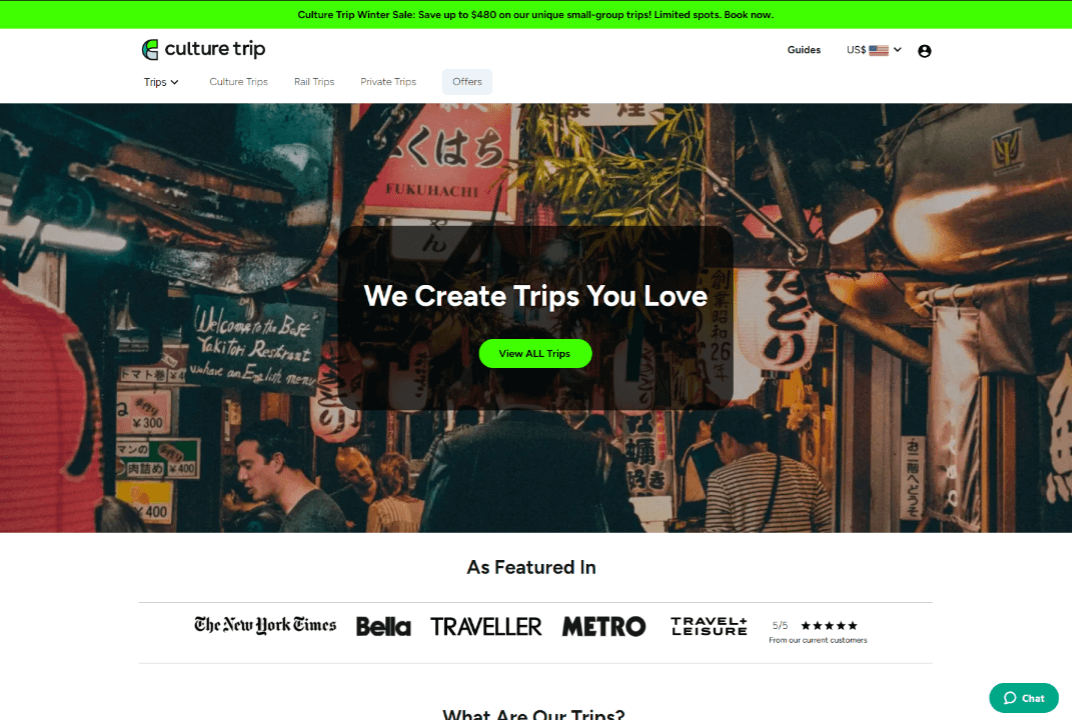Culture Trip - Homepage